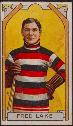 Fred Lake Hockey Card 1911 C55 Imperial Tobacco No. 9