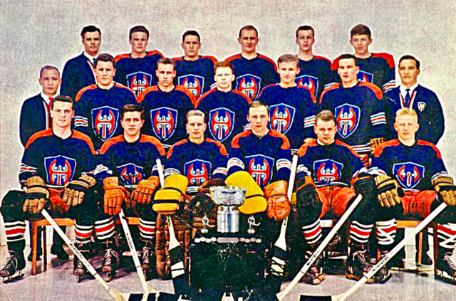 Tappara Hockey Team / Tappara jääkiekko Tiimi 1961 Kanada Malja Trophy Champions