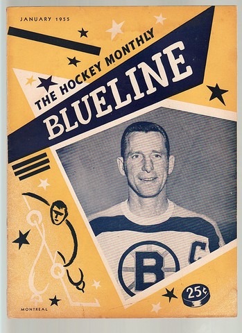 Ice Hockey Mag 1955  Blueline with Milt Schmidt