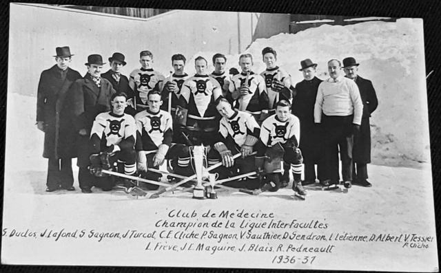 Club de Médecine 1937 Inter-Faculty Champions - Skull Hockey Jersey