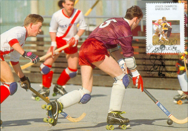 Portugal Roller Hockey / Quad Hockey First Day Cover 1992 Hockey Stamp