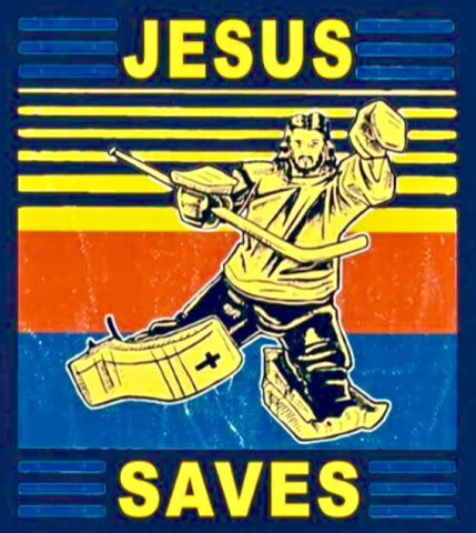 Jesus Saves - HockeyGods - Hockey Gods