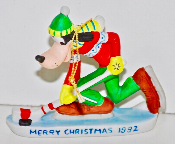 Goofy Hockey Christmas Ornament 1992 Vintage Walt Disney