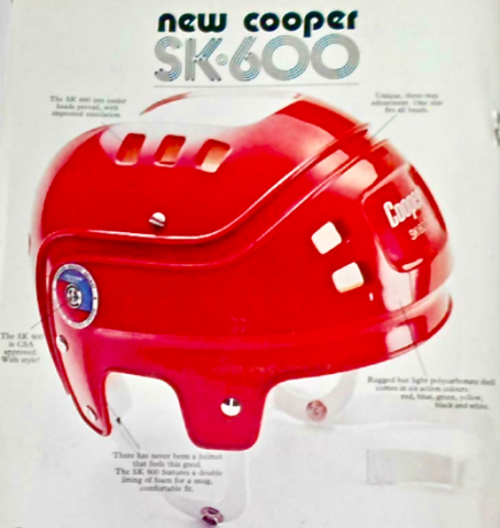 Cooper SK600 Hockey Helmet 1979