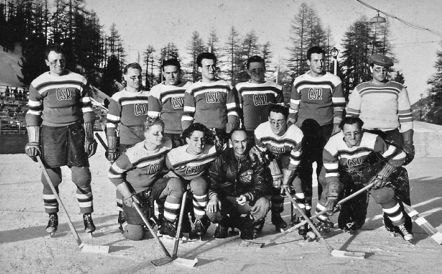 Czechoslovakia National Hockey Team 1947 World Ice Hockey Championships