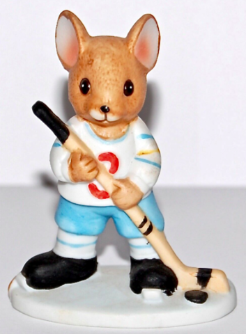 Mouse Hockey Figurine 1983