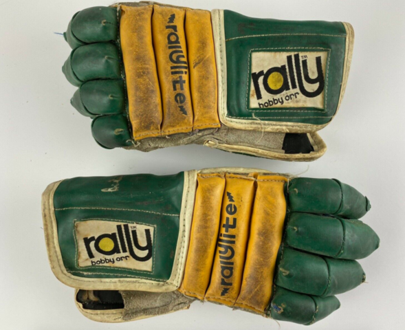 Bobby Orr Rally Hockey Gloves Rallylite 1970s - Vintage Hockey Gloves