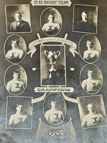 St. Francis Xavier Hockey Team 1907 Hewson Cup Champions Intercollegiate Champs