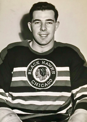 Bucky Hollingworth 1954 Chicago Black Hawks
