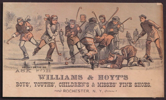Antique Hockey Card - circa 1879 Burdick American Card Company H-820