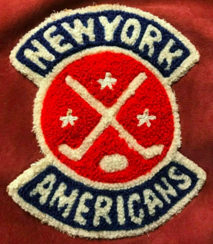 New York Americans Team Crest for Jacket - late 1920s