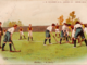 Antique Field Hockey Postcard 1920s School Hockey Game "A Bully"
