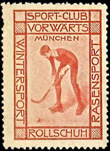 Sport-Club Vorwärts 1912 Rollschuh - Roller Hockey Stamp (Red)