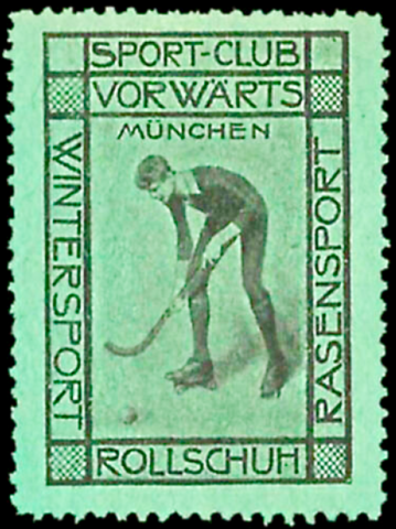 Sport-Club Vorwärts 1912 Rollschuh - Roller Hockey Stamp (Green)