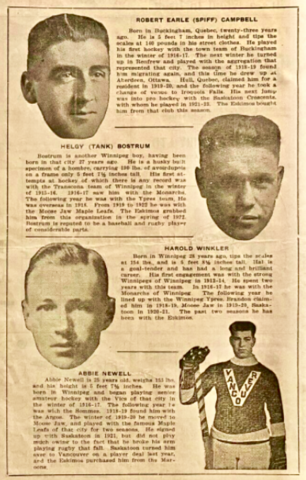 Spiff Campbell, Helgy Bostrum, Hal Winkler, Abbie Newell 1923
