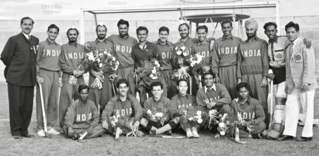 India Hockey Team 1952 Olympic Field Hockey Champions