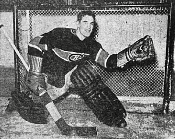 William "Legs" Fraser 1941 Montreal Senior Canadiens