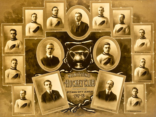 Munition Hockey Club 1917-18 Ottawa City League Champions