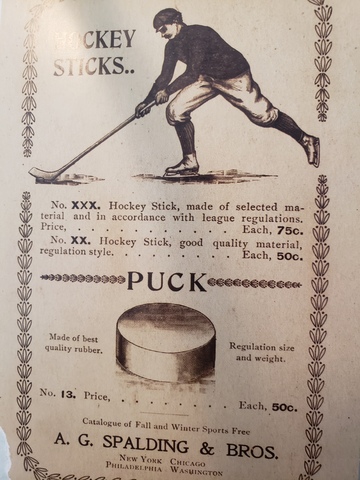 Vintage Hockey Stick Ad