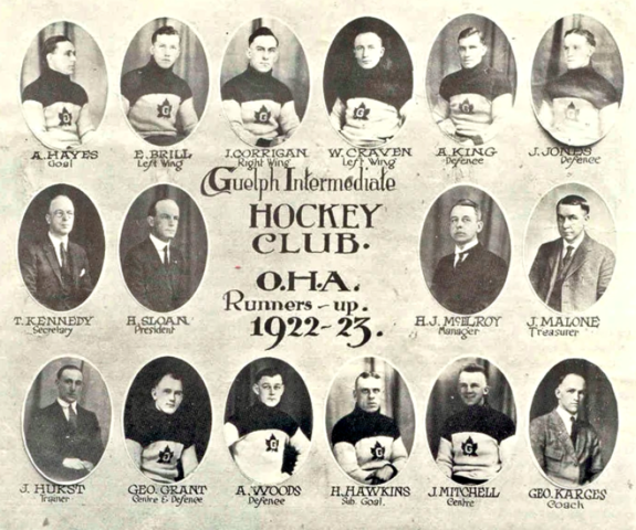Guelph Intermediate Hockey Team 1922-23