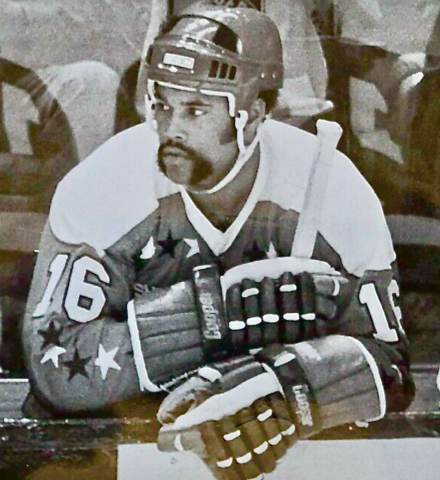 Mike Marson 1974 Washington Capitals first NHL game