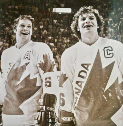 Denis Potvin and Bobby Clarke 1976 Canada Cup