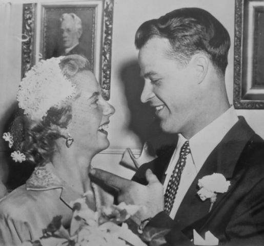 Mrs. Hockey Colleen Howe and Mr. Hockey Gordie Howe 1953