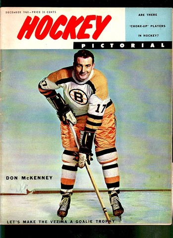 Ice Hockey Mag 1960 Hockey Pictorial  Don McKenney cover