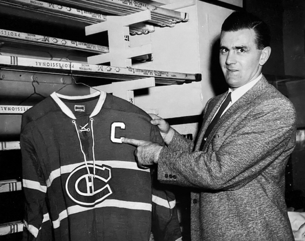 Maurice "Rocket" Richard becomes captain of the Montreal Canadiens 1956