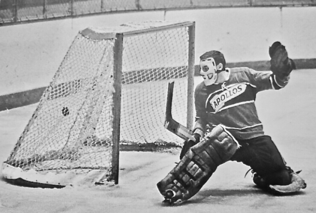 Gerry Desjardins 1967 Houston Apollos - Vintage Goalie Mask