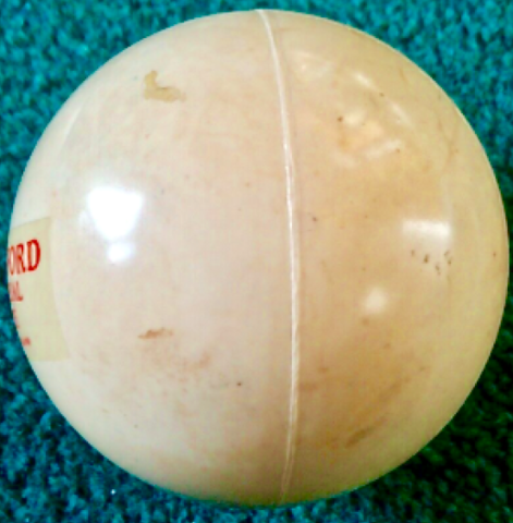 Vintage Chingford Field Hockey Ball - Chingford Red Seal Elite SIDE VIEW