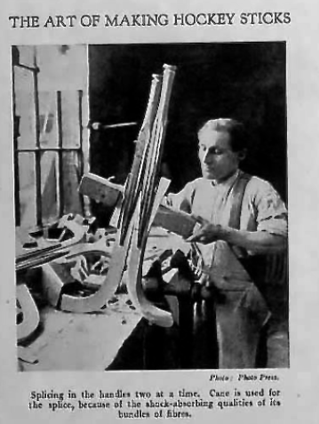 How Field Hockey Sticks Are Made 1924 The Art Of Making Hockey Sticks
