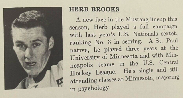 Herb Brooks 1961 Rochester Mustangs
