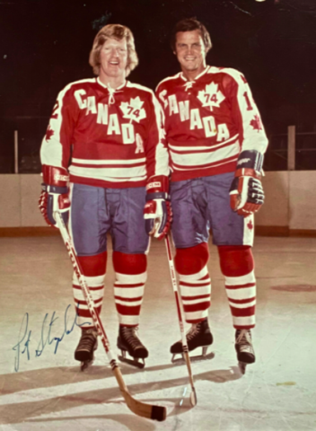 1974 Summit Series - Pat Stapleton & Ralph Backstrom of WHA Team Canada