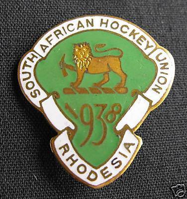 South African Hockey Union - Pin - Rhodesia - 1938