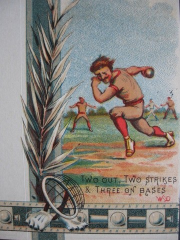 1885 Baseball Scorecard 1b