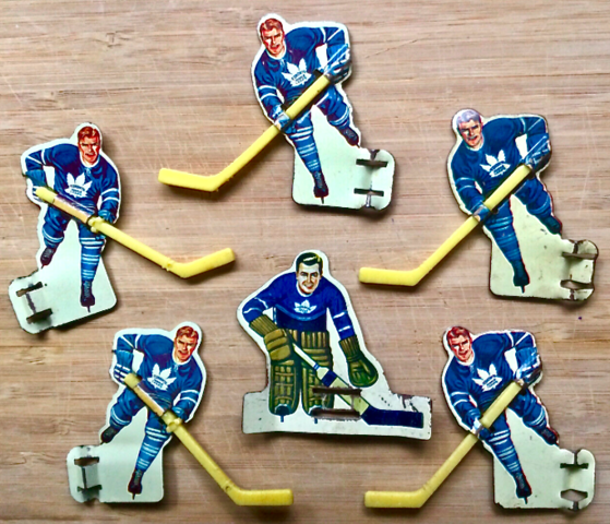 Vintage Table Hockey Players 1964 Eagle Toys - Toronto Maple Leafs Table Hockey