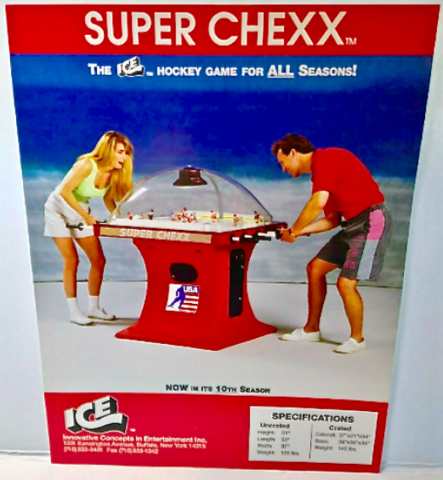 Super Chexx Bubble Hockey Ad