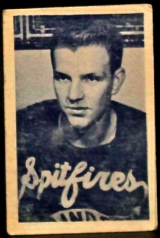 Elmer Skov Hockey Card 1952 Windsor Spitfires
