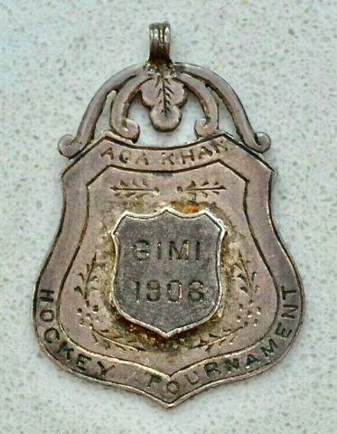Aga Khan Hockey Tournament Medal 1908 आगा खान हॉकी