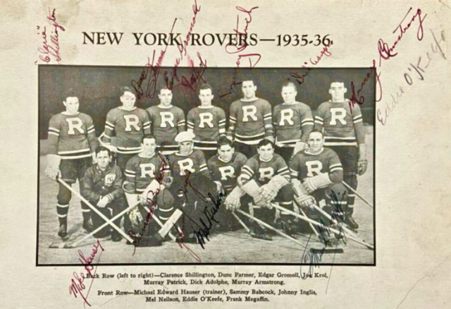 New York Rovers 1935-36 Eastern Hockey League
