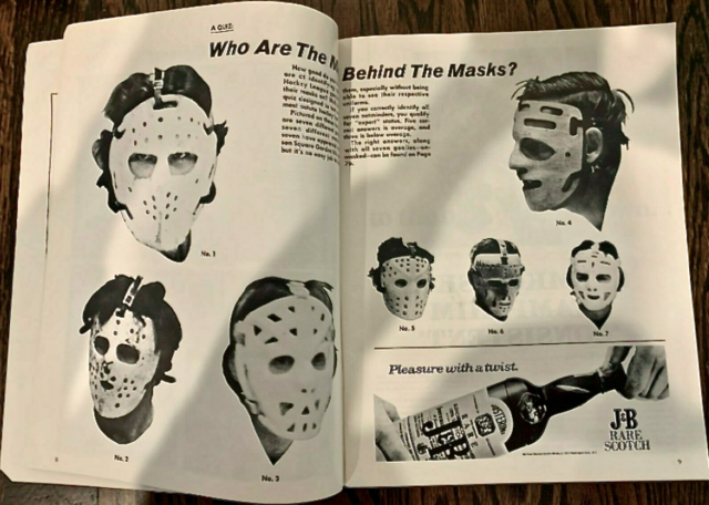 Who Are The Men Behind The Masks 1973 Vintage Goalie Mask