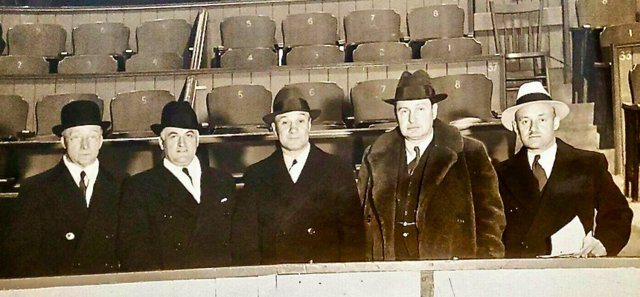 Hockey Fashions 1933 NHL President, Owners, Executives and Coach.