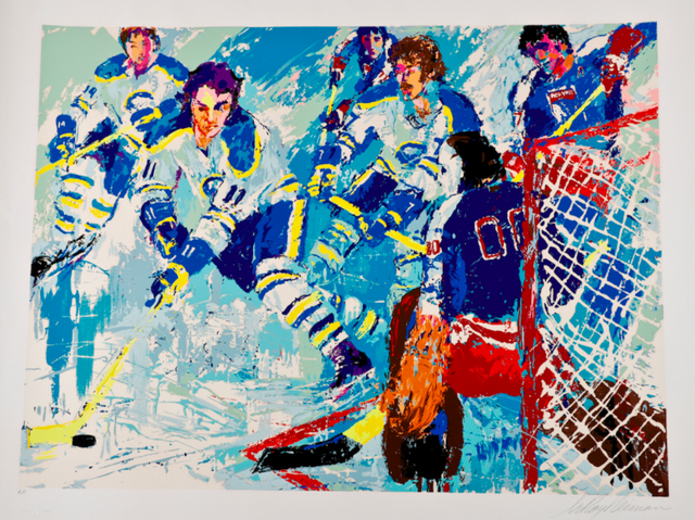 LeRoy Neiman Hockey Art "French Connection” 1976