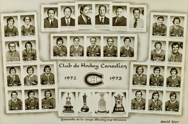 Montreal Canadiens 1973 Stanley Cup Champions