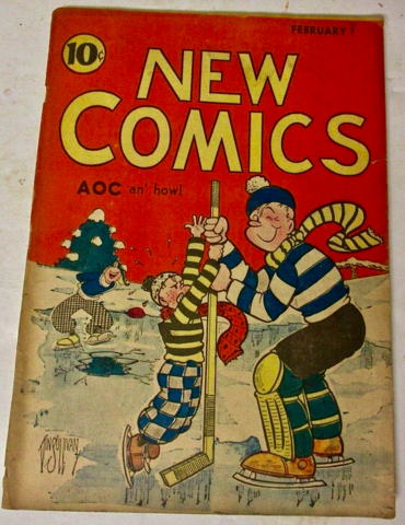 Vin Sullivan New Comics Hockey Cover 1936