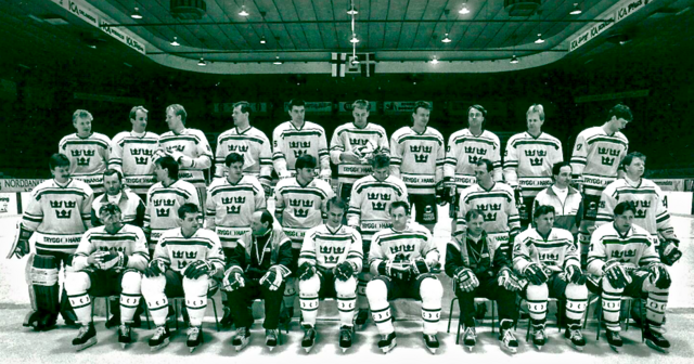 Svenska Ishockeyförbundet 1989 Sweden Men's National Ice Hockey Team 冰球