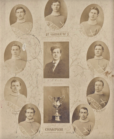 St. Andrews West Hockey Team 1908-09 League Champions