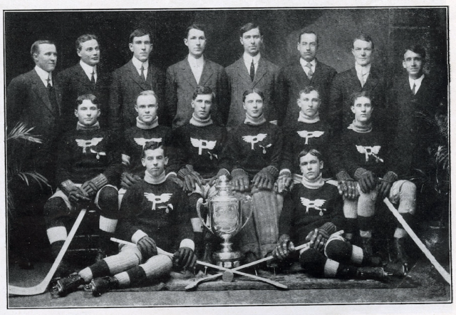Preston Intermediate Hockey Team 1912 J. Ross Robertson Cup Intermediate Cup