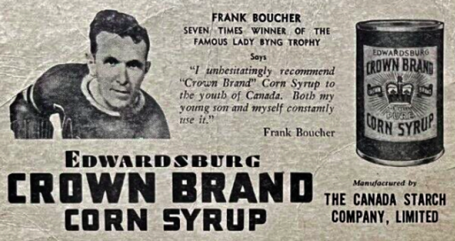 Frank Boucher 1935 Crown Brand Corn Syrup Ad